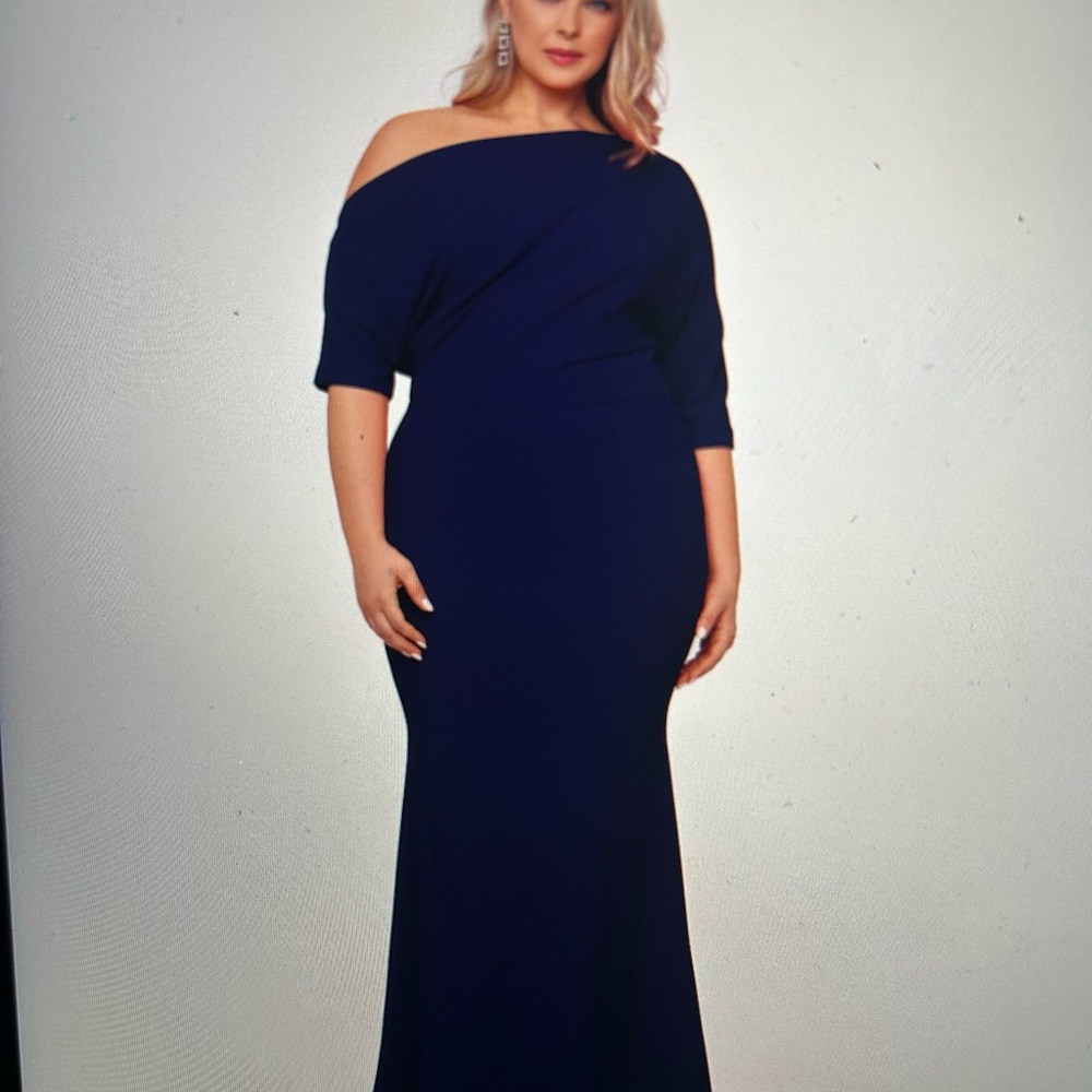 New, Betsy & Adam “Madeline” off shoulder dress. Mother of bride/groom wedding